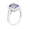 Image 7 : 14KT White Gold 2.18ct Tanzanite and Diamond Ring