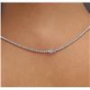 Image 6 : 18KT White Gold 3.54ctw Diamond Necklace