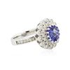 Image 4 : 14KT White Gold 2.27ct Tanzanite and Diamond Ring