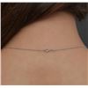 Image 7 : 14KT White Gold Pearl and Diamond Pendant With Chain