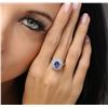 Image 4 : 14KT White Gold 1.65ct Tanzanite and Diamond Ring