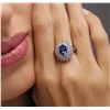 Image 5 : 14KT White Gold 1.65ct Tanzanite and Diamond Ring