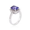 Image 6 : 14KT White Gold 2.40ct Tanzanite and Diamond Ring