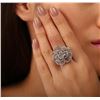 Image 2 : 14KT White Gold 0.66ctw Diamond Ring