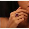Image 5 : 14KT Rose Gold 5.47ct Ruby and Diamond Ring
