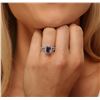 Image 2 : 14KT White Gold 1.32ct Tanzanite and Diamond Ring