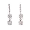 Image 3 : 14KT White Gold 1.19ctw Diamond Earrings