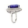 Image 6 : 14KT White Gold GIA Certified 21.77ct Tanzanite and Diamond Ring