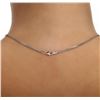 Image 5 : 14KT White Gold 1.21ctw Diamond Pendant With Chain