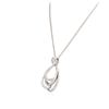Image 6 : 14KT White Gold 1.21ctw Diamond Pendant With Chain