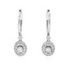 Image 1 : 14KT White Gold 1.23ctw Diamond Earrings