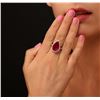 Image 5 : 14KT White Gold 7.24ct Ruby and Diamond Ring
