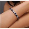 Image 6 : 14KT White Gold 24.00ctw Sapphire and Diamond Bracelet