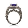 Image 6 : 14KT White Gold 5.24ct Tanzanite and Diamond Ring