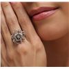 Image 6 : 14KT White Gold 0.71ctw Diamond Ring