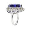 Image 7 : 14KT White Gold GIA Certified 18.78ct Tanzanite and Diamond Ring