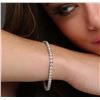 Image 1 : 18KT White Gold 9.92ctw Diamond Tennis Bracelet