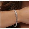 Image 6 : 18KT White Gold 9.92ctw Diamond Tennis Bracelet