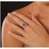Image 5 : 14KT White Gold 1.82ct Tanzanite and Diamond Ring