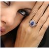 Image 1 : 14KT White Gold 3.04ct Tanzanite and Diamond Ring