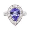 Image 3 : 14KT White Gold 3.04ct Tanzanite and Diamond Ring
