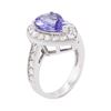Image 7 : 14KT White Gold 3.04ct Tanzanite and Diamond Ring