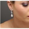 Image 5 : 14KT White Gold Pearl and Diamond Earrings