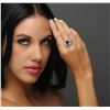 Image 1 : 14KT Two-Tone 4.50ct Tanzanite and Diamond Ring