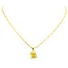 Image 1 : 24KT Yellow Gold Dog Pendant With Chain
