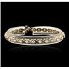 Image 3 : 14KT Yellow Gold 2.23ctw Diamond Tennis Bracelet