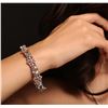 Image 5 : 14KT Rose Gold 24.01ctw Aquamarine and Diamond Bracelet