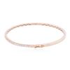 Image 4 : 14KT Rose Gold 0.67ctw Diamond Bangle Bracelet
