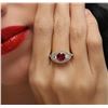 Image 1 : 14KT Yellow Gold 1.78ct Ruby and Diamond Ring