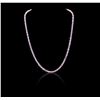 Image 3 : 14KT White Gold 14.08ctw Pink Sapphire and Diamond Necklace