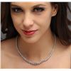 Image 2 : 14KT White Gold 11.55ctw Diamond Necklace