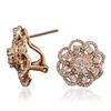 Image 2 : 14KT Rose Gold 2.48ctw Diamond Earrings