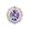 Image 1 : 14KT Two-Tone Gold 2.63ct Tanzanite and Diamond Ring