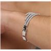 Image 6 : 14KT White Gold 3.66ctw Diamond Bracelet