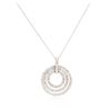 Image 4 : 14KT White Gold 1.55ctw Diamond Pendant With Chain