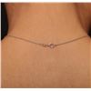 Image 5 : 14KT White Gold 1.55ctw Diamond Pendant With Chain
