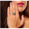 Image 5 : 14KT White Gold 2.08ct Emerald and Diamond Ring