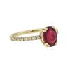 Image 4 : 18KT Yellow Gold 1.57ct Ruby and Diamond Ring