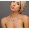 Image 2 : 14KT White Gold 5.14ctw Diamond Necklace