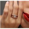 Image 6 : 14KT Rose Gold 0.96ctw Diamond Ring