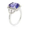 Image 6 : 14KT White Gold 3.24ct Tanzanite and Diamond Ring