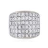 Image 1 : 14KT White Gold 8.10ctw Diamond Ring