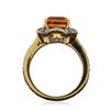 Image 6 : 14KT Yellow Gold 4.11ct Citrine and Diamond Ring