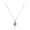 Image 2 : 14KT Yellow Gold 1.00ctw Diamond Pendant With Chain