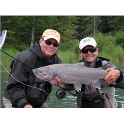 Kenai River Cast and Blast - 1 Day Fishing for Silver Salmon, Trophy Rainbow and Duck Hunting for 2 