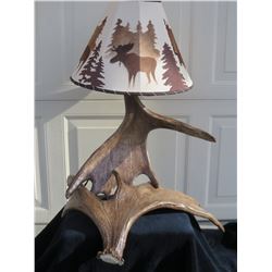 Moose Antler Lamp by Drop Tine Antler Design
